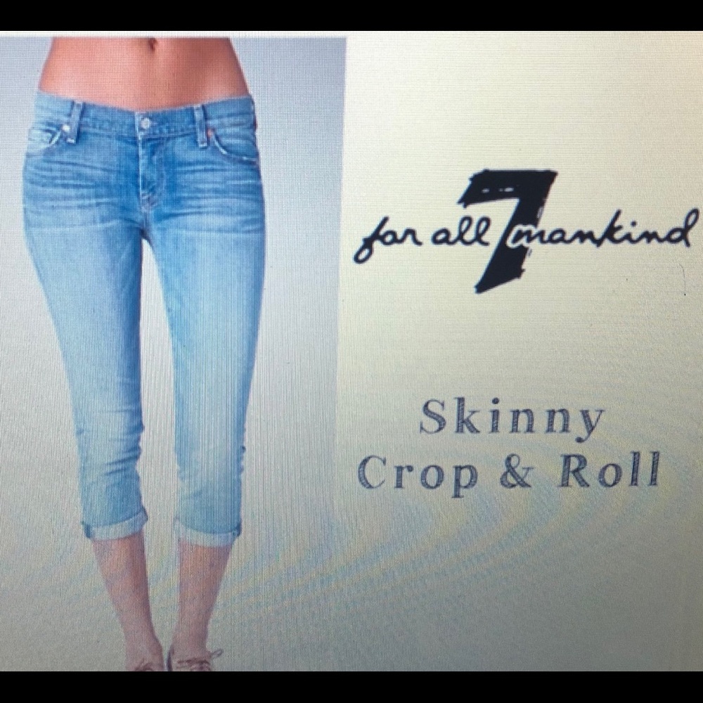 Seven for All Mankind Skinny Crop & Roll Jeans